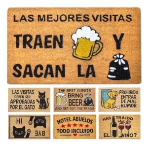 LUA VIKA Felpudo Entrada casa Originales y Divertidos, Alfo…