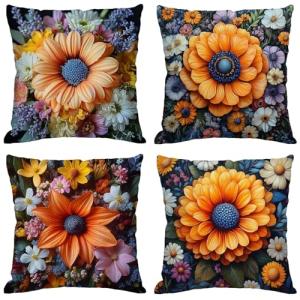 Fundas Cojines 70x70 cm Juego de 4 Color Cojines Exterior I…