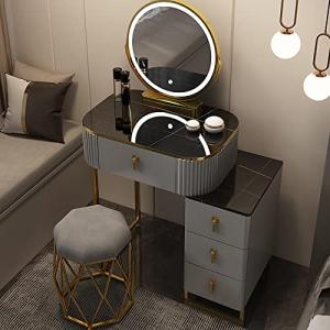 Tocador Maquillaje con Luz, 3 Modos de Iluminación de Color…