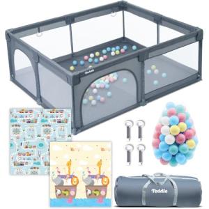 Teddle Parque Infantile Bebe – Incluye Alfombra de Juego de…