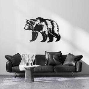 NORTH KAISER Arte Pared Metal | Decoración Mural Oso | Escu…