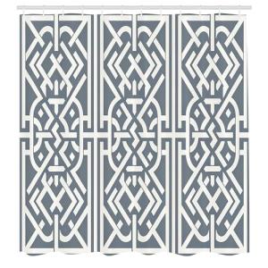 ABAKUHAUS Gris Cortina de Baño, Diseño Monocromático Sensac…