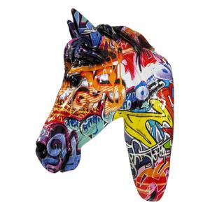 Decoración de la pared de caballos - Arte de la cabeza mont…