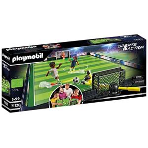 PLAYMOBIL Sports y Action 71120 Campo de fútbol, Futbolín p…