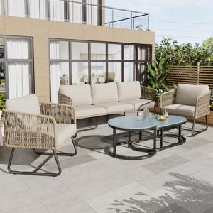 Oslghy Conjunto Jardín Exterior, Conjunto Terraza de Mueble…