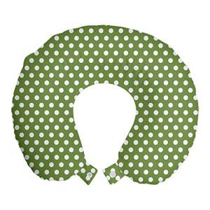 ABAKUHAUS Verde Cojín de Viaje para Soporte de Cuello, Blan…