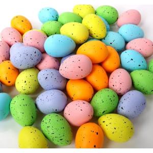 50 huevos de Pascua decorativos de plástico, 4 x 3 cm, deco…