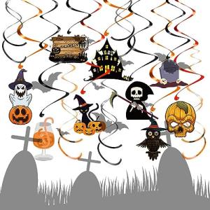FIBOUND Halloween Decoraciones Colgantes,Adorno de Espiral…
