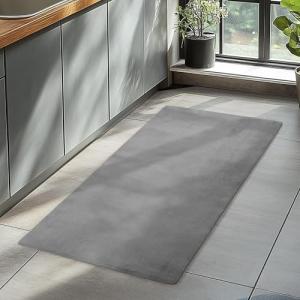 HomebyHome Alfombra Runner Gris 60x100 cm Alfombra de Pelo…