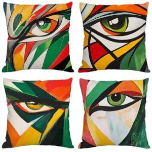 abstracto Cojines Exterior Impermeable Lino Fundas Cojines…