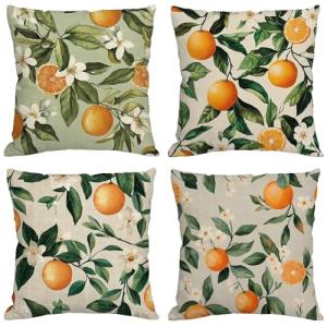 Fundas Cojines 80x80 cm Juego de 4 Verde Cojines Exterior I…