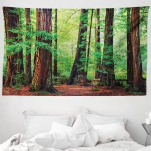 ABAKUHAUS Bosque Tapiz de Pared y Cubrecama Suave, Arboles…