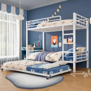 Moimhear Cama de hierro, litera, adecuada para niños y adol…