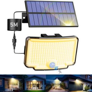 nipify Focos Led Exterior Solares, Luz Solar con Sensor de…