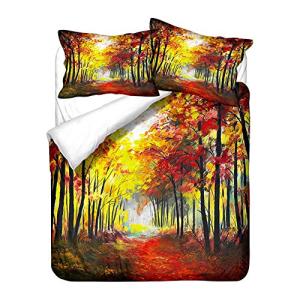 Chickwin Juego de Ropa de Cama 3D Paisaje Estampado 3 Pieza…