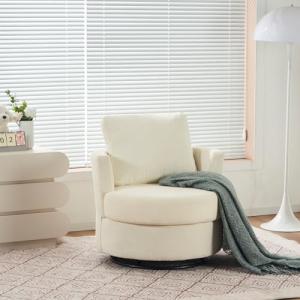 Sillón giratorio para acurrucarse, silla individual con alm…