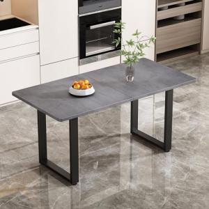 Merax Mesa de comedor de estilo industrial, mesa de comedor…