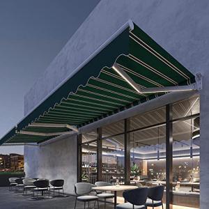 MAKIPERFE Toldo retráctil para Patio, toldo eléctrico/Manua…