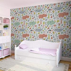 Fotomural Decorativo Infantil con Motivos de Animales de la…
