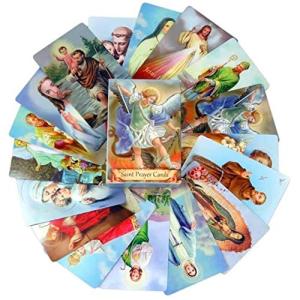 Paquete de 54 tarjetas sagradas surtidas con santos católic…