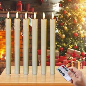 Nizirioo Velas LED sin llama, velas de mesa parpadeantes, v…