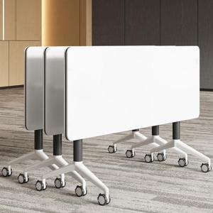 JDJXYNSRT Mesa de Entrenamiento móvil Plegable con Tapa aba…