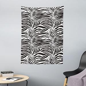 ABAKUHAUS Estampa Cebra Tapiz de Pared y Cubrecama Suave, E…