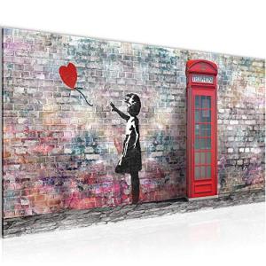 Runa Art Cuadro Decorativo Chica Banksy con globo 1 Parte M…
