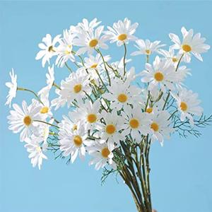 OUKEYI 12 paquetes de flores artificiales, margaritas de se…