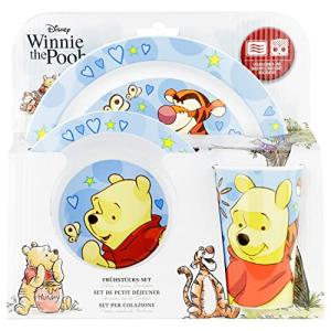 p:os Winnie Pooh - Juego de 3 platos de desayuno (plástico,…