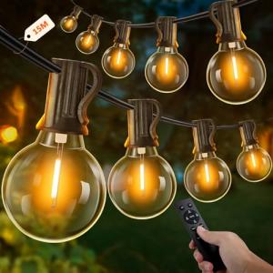 UooEA Guirnalda Luces Exterior 15M, Cadena Luminosa con 25 …