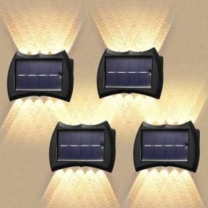 Aplique Solar Exterior Pared, 4Pack Luz Solar Exterior Jard…