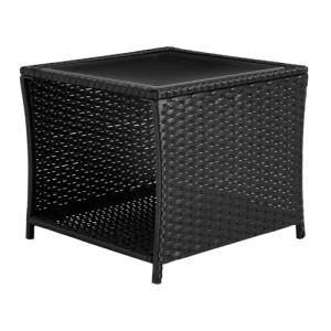 WOLTU Mesa Jardin Exterior, 45x45x40 cm, Mesa Auxiliar Cuad…