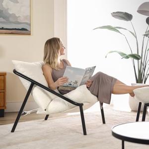 Zinus Ada Silla Grande 79x68x79 - Sillón con estructura met…