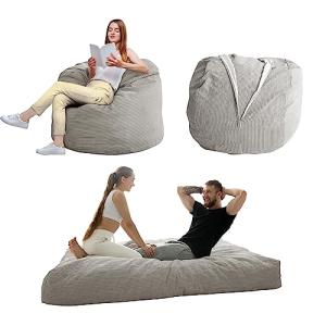 MAXYOYO Puf cama convertible que se pliega de puf a cama, s…