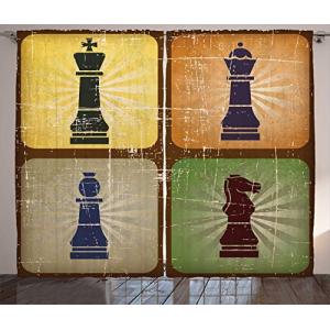 ABAKUHAUS Juego de Mesa Cortinas, Piezas de ajedrez de la V…