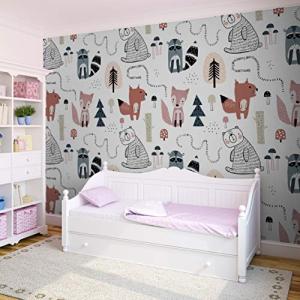 Fotomural Decorativo Infantil con Motivos de Animales del B…