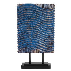 CECEQUE - Estatuas de vela modernas azules, objetos decorat…