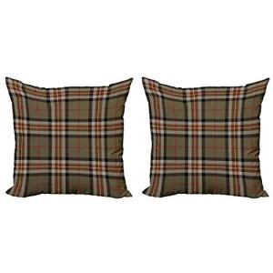 ABAKUHAUS A Cuadros Set de 2 Fundas para Cojín, Scottish ge…