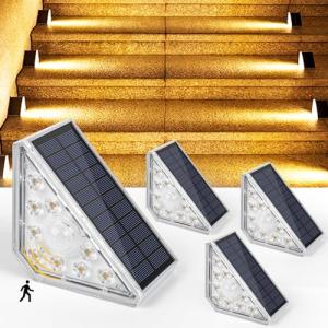 Czemo Luces Solares para Escaleras Exteriores IP67 Impermea…