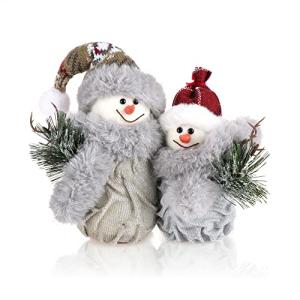 com-four® Pareja de muñecos de Nieve Talla L, Dulce decorac…