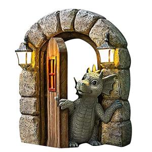 Guidre Escultura Decorativa de Dragón, Estatua de Jardín, E…