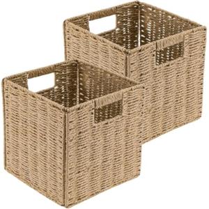 Cesta de almacenamiento de 25 x 25 x 25 cm, organizador de…