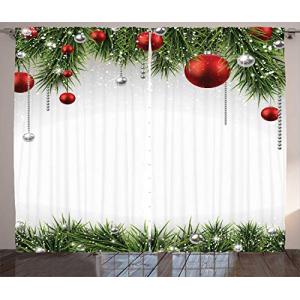 ABAKUHAUS Navidad Cortinas, Las Bolas del árbol Adornos, Sa…