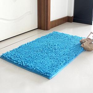 YIQI Alfombra de baño Peluda de Microfibra de Chenille, Sua…