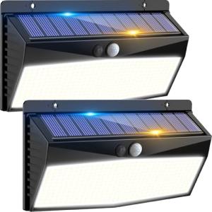 Peasur Luz Solar LED Exterior Jardin 368LED Luces Solares c…