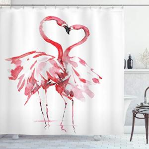 ABAKUHAUS Flamenco Cortina de Baño, Amantes Que se besan, M…