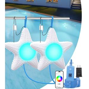 GedFong Luces Piscina Sumergible, Doble Luces Piscina para…