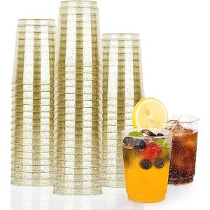 Juego de 50 vasos para fiesta, vasos de plástico reutilizab…