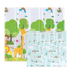 Alfombra Bebé Acolchada Plegable 1cm Grosor 200 x 180 cm ,…